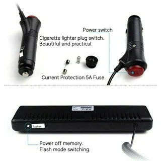 LED Windscreen Vehicle Strobe Dashboard Light Very Long 9LED Version. Dash Lights Brand New Products