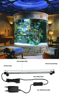 LED Submersible Tube Light for Aquariums, Fish Tanks etc. Cool White Light Colour Brand New Products