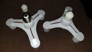 Light Bulbs Socket Splitter, Converter, Adapter and Lamp Holder. 3 in 1 Versatile Brand New Products
