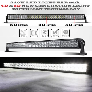 Led Light Bar 240w 4d And 5d New Generation Led Auto Work Spot Search Hunting Light Bar. Brand New