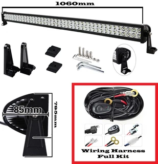 LED Light Bars: 240W 10~32V Hi-Power LED Auto Light Bars Plus Wire Harness Kits. Brand New Products.