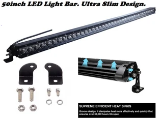 Very Long LED Light Bars: 50inch Ultra Slim Design Single Row 144W 1275mm 9~60V. Brand New Products.