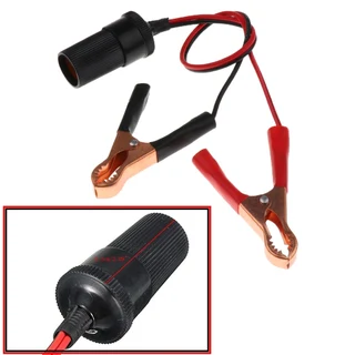 Cigarette Socket (Female) Adapter Connector plus a Cable with Alligator Clips. Brand New Products.