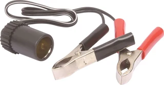 Cigarette Socket (Female) Adapter Connector plus a Cable with Alligator Clips. Brand New Products.