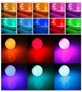 Colour Changing LED RGB Light Bulb with Wireless IR Remote Control. MultiColour. Brand New Products.