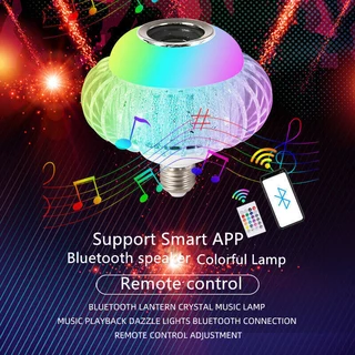 Wireless Music Bluetooth LED Crystal Bulb Lamp RGB Colour Stereo Audio Speaker. Brand New Products.