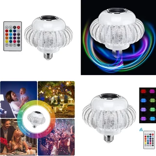 Wireless Music Bluetooth LED Crystal Bulb Lamp RGB Colour Stereo Audio Speaker. Brand New Products.