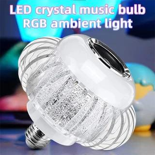 Wireless Music Bluetooth LED Crystal Bulb Lamp RGB Colour Stereo Audio Speaker. Brand New Products.