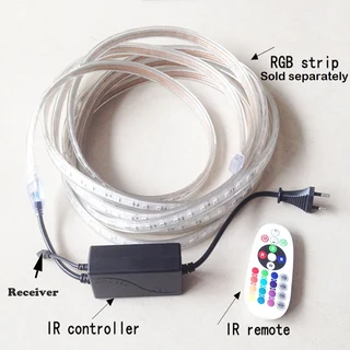 MultiColour RGB LED Controller Plus IR Remote for 220V LED Strip Light Wireless.15A. Brand New Items