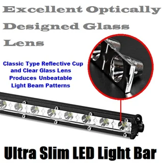 LED Light Bar 33cm Ultra Slim Design 9~60V DC 36W. Single Row Version. Brand New Products.