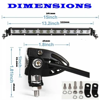 LED Light Bar 33cm Ultra Slim Design 9~60V DC 36W. Single Row Version. Brand New Products.