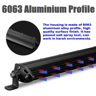 LED Light Bar 230mm Ultra Slim Design 9~60V DC 18W. Single Row Version. Brand New Products.