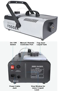Professional Smoke Fogger Machine 2000W Heavy Duty, Compact and High Capacity. Brand New Products.