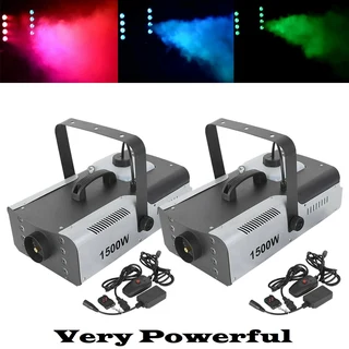 Professional LED Smoke Fog Machine 1500W Heavy Duty Compact High Capacity. Has RGB LEDs. Brand NEW.