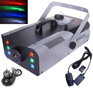 Professional LED Smoke Fog Machine 1500W Heavy Duty Compact High Capacity. Has RGB LEDs. Brand NEW.