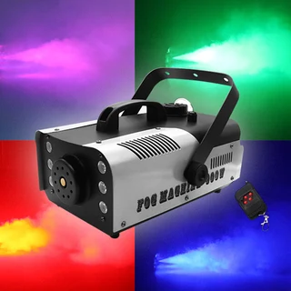 Professional LED Smoke Fog Machine 1500W Heavy Duty Compact High Capacity. Has RGB LEDs. Brand NEW.