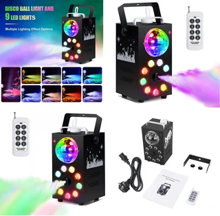 Professional Smoke Fog Machine with MultiColour RGB LEDs and Rotating Light Ball. Brand New Products