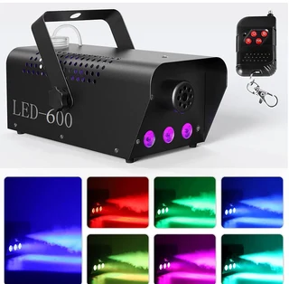 Professional LED Smoke Fog Machine 600W Heavy Duty Compact High Capacity. Has RGB LEDs. Brand NEW.