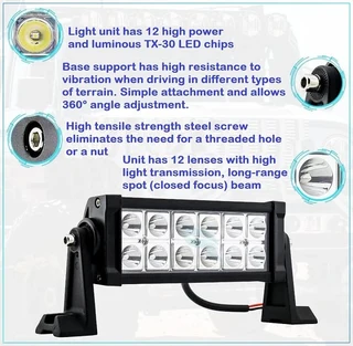 Special Offer on 36W LED 3D Lens Vehicle Light Bar with Spot Beam 10V~32V DC. Brand New Products.