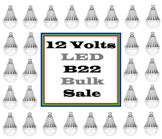 5W 12V E27 and B22 BULK SALE: 100x LED Light Bulbs. These 12V Bulbs Are Ideal For Load Shedding. NEW