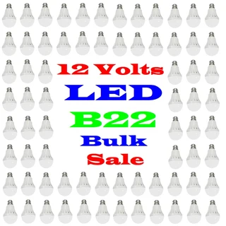7W 12V E27 and B22 BULK SALE: 100x LED Light Bulbs. These 12V Bulbs Are Ideal For Load Shedding. NEW