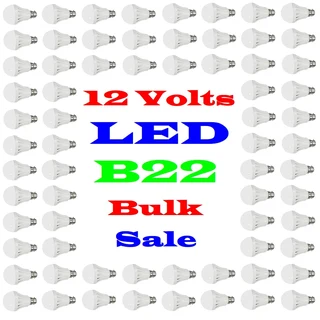 7W 12V E27 and B22 BULK SALE: 100x LED Light Bulbs. These 12V Bulbs Are Ideal For Load Shedding. NEW