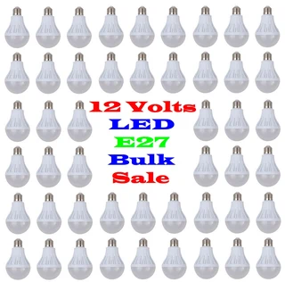 7W 12V E27 and B22 BULK SALE: 100x LED Light Bulbs. These 12V Bulbs Are Ideal For Load Shedding. NEW