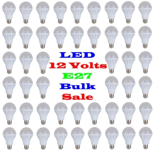 9W 12V E27 and B22 BULK SALE: 100x LED Light Bulbs. These 12V Bulbs Are Ideal For Load Shedding. NEW