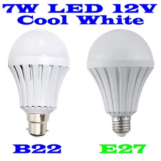 12Volts LED Light Bulbs. 7W LED 12V Light Bulbs B22 and E27. These Are Brand New 12Volts Products.