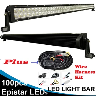 LED Light Bars: 300W 10~32V Hi-Power LED Auto Light Bar Plus Wire Harness Kit. Brand New Products.