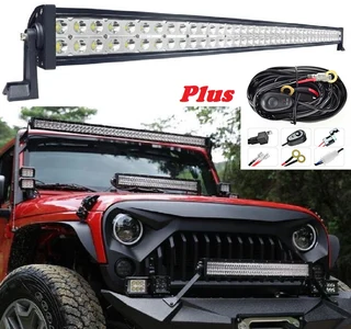LED Light Bars: 300W 10~32V Hi-Power LED Auto Light Bar Plus Wire Harness Kit. Brand New Products.
