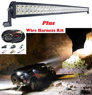 LED Light Bars: 300W 10~32V Hi-Power LED Auto Light Bar Plus Wire Harness Kit. Brand New Products.