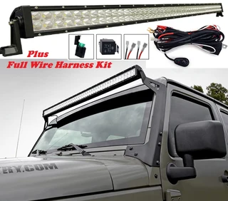 LED Light Bars: 300W 10~32V Hi-Power LED Auto Light Bar Plus Wire Harness Kit. Brand New Products.