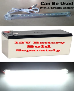 12V LED Rigid 30cm Strip Lights With On/Off Switch. Ideal For Use As Loadshedding Lamps. Brand New.