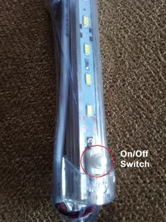 12V LED Rigid 30cm Strip Lights With On/Off Switch. Ideal For Use As Loadshedding Lamps. Brand New.