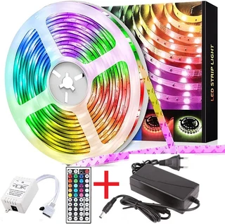 LED Strip Lights. 5metre RGB Rolls with Power Adapter, Control Box and Remote Control Kit. Brand NEW