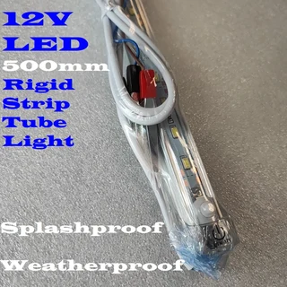 12V LED Rigid 500mm Strip Lights With On/Off Switch. Ideal For Use As Loadshedding Lamps. Brand New.