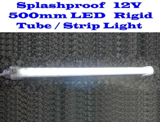 12V LED Rigid 500mm Strip Lights With On/Off Switch. Ideal For Use As Loadshedding Lamps. Brand New.