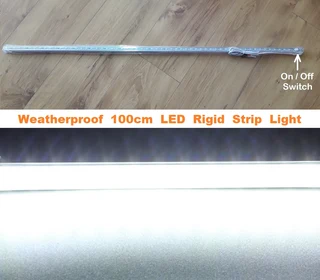 12V LED Rigid 1000mm Strip Lights With On/Off Switch. Ideal For Use As Loadshedding Lamps. Brand New