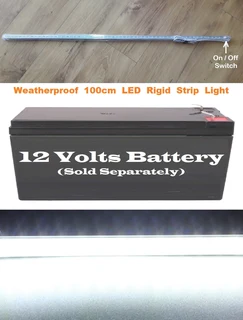 12V LED Rigid 1000mm Strip Lights With On/Off Switch. Ideal For Use As Loadshedding Lamps. Brand New