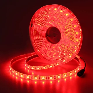 Red LED Strip Lights 12Volts Waterproof Dustproof SMD3528 in 5-metre Rolls. Brand New Products.