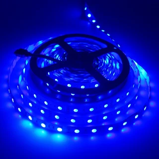 Blue LED Strip Lights 12Volts Waterproof and Dustproof SMD5050 in 5-metre Rolls. Brand New Products.