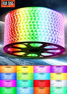 MultiColour LED RGB Strip Light 220V 100 metres Complete with Remote Control Kit. Brand New Products