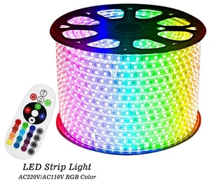 MultiColour LED RGB Strip Light 220V 100 metres Complete with Remote Control Kit. Brand New Products