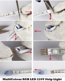 MultiColour LED RGB Strip Light 220V 100 metres Complete with Remote Control Kit. Brand New Products