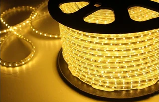 LED Strip Light / Rope Light 100metres Roll 220Volts in Warm White Light Colour. Brand New Products.