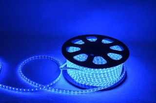 LED Strip Light / Rope Light 100metres Roll 220Volts in Bright Blue Light Colour. Brand New Products