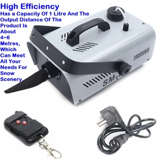 Stunning 600W Snow Making Machine, Wireless Remote Control Snowflake Maker 220V. Brand New Products.