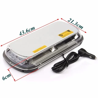 White COB LED Car Roof Top Strobe Flash Light Magnetic Mount. Ideal For Security. Brand New Products