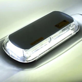 White COB LED Car Roof Top Strobe Flash Light Magnetic Mount. Ideal For Security. Brand New Products